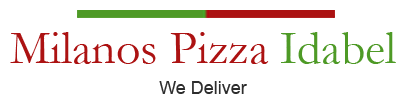 Milanos Pizza Idabel Logo